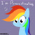 Size: 2362x2362 | Tagged: safe, artist:elstiv, imported from derpibooru, rainbow dash, pony, female, procrastination, solo