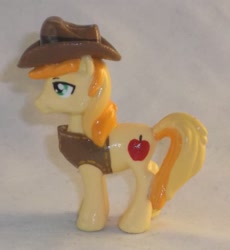 Size: 1553x1689 | Tagged: safe, artist:gryphyn-bloodheart, imported from derpibooru, braeburn, earth pony, pony, apple family, blind bag, custom, customized toy, hat, irl, male, photo, stallion, toy