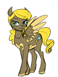 Size: 485x650 | Tagged: safe, artist:jitterbugjive, imported from derpibooru, oc, oc only, oc:golden marble, pegasus, pony