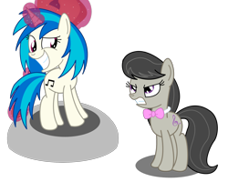 Size: 2055x1734 | Tagged: safe, artist:huskkies, imported from derpibooru, dj pon-3, octavia melody, vinyl scratch