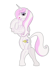 Size: 1700x2338 | Tagged: safe, artist:pandatarius, imported from derpibooru, fleur-de-lis, pony, unicorn, bipedal, female, fleur-de-lifts, flexing, mare, muscles, my muscle pony, simple background, solo, transparent background, vein