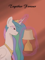 Size: 1950x2600 | Tagged: safe, artist:cyrix-s, imported from derpibooru, princess celestia, bedroom eyes, female, lamp, lamplestia, solo