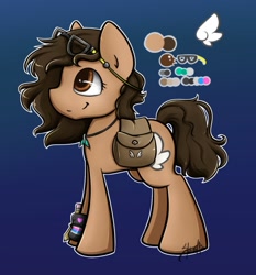 Size: 863x925 | Tagged: safe, artist:midnightpremiere, imported from derpibooru, oc, oc only, oc:dizzy dreamer, earth pony, pony, glasses, ponysona, solo