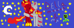 Size: 1018x395 | Tagged: safe, artist:awsome pony mlp, imported from derpibooru, oc, oc only, oc:double stitch, oc:flame princess, cute