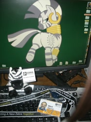 Size: 957x1280 | Tagged: safe, imported from derpibooru, zecora, zebra, butt, female, photo, plot, screensaver, solo, zecorass