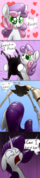 Size: 900x3976 | Tagged: safe, artist:underpable, imported from derpibooru, rarity, sweetie belle, giant crab, strider (half-life), colored pupils, comic, crossover, half-life, half-life 2, headcrab, poison headcrab, rarity fighting a giant crab, strider, this will end in tears and/or death
