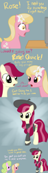 Size: 650x2316 | Tagged: safe, artist:why485, imported from derpibooru, daisy, flower wishes, lily, lily valley, roseluck, ask the flower trio, ask, beret, clothes, comic, female, flower trio, hat, sweater, trio, trio female, tumblr