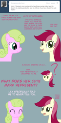 Size: 650x1300 | Tagged: safe, artist:why485, imported from derpibooru, daisy, flower wishes, roseluck, ask the flower trio, ask, comic, tumblr