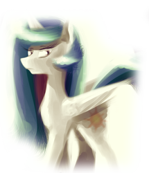 Size: 1100x1280 | Tagged: safe, artist:crestfallencelestia, imported from derpibooru, princess celestia, alicorn, pony, female, mare, missing accessory, solo