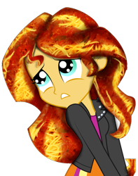 Size: 793x1007 | Tagged: safe, edit, imported from derpibooru, sunset shimmer, equestria girls, female, food, hair, pasta, simple background, solo, spaghetti, sunset shimmer dressing up as food, transparent background