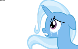 Size: 1123x711 | Tagged: safe, artist:asika-aida, imported from derpibooru, trixie, pony, unicorn, crying, female, house of glass, mare, sad, simple background, solo, transparent background, vector