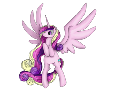 Size: 1600x1200 | Tagged: safe, artist:maroy, imported from derpibooru, princess cadance, .psd available, female, flying, simple background, solo