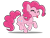 Size: 1600x1200 | Tagged: safe, artist:amberlea-draws, imported from derpibooru, pinkie pie, female, simple background, solo, tongue out, transparent background