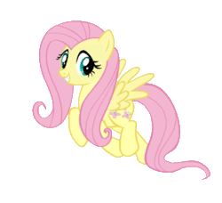 Size: 572x522 | Tagged: safe, artist:archonitianicsmasher, imported from derpibooru, fluttershy, animated, female, simple background, solo, transparent, transparent background, trotting