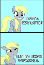 Size: 298x443 | Tagged: safe, imported from derpibooru, derpy hooves, pegasus, pony, cute, disappointed derpy meme, female, floppy ears, frown, grin, mare, meme, microsoft windows, smiling, solo, underp, windows, windows 8