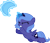 Size: 698x603 | Tagged: dead source, safe, artist:pony-paint, imported from derpibooru, princess luna, alicorn, pony, female, filly, magic, moon plushie, plush moon, show accurate, simple background, solo, telekinesis, transparent background, woona