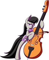 Size: 4135x5000 | Tagged: safe, artist:pajama-ham, imported from derpibooru, octavia melody, pony, absurd resolution, cello, female, musical instrument, simple background, solo, transparent background