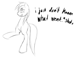Size: 977x729 | Tagged: safe, imported from derpibooru, derpy hooves, pegasus, pony, anatomically incorrect, female, gag, i just don't know what went wrong, mare, quality, two legged creature, typography, wat, what has science done