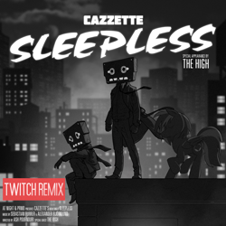 Size: 1944x1944 | Tagged: safe, artist:mylittlevisuals, imported from derpibooru, oc, oc only, oc:twitch, human, album cover, cazzette, male, monochrome, solo