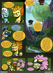 Size: 1950x2700 | Tagged: safe, artist:dracojayproduct, imported from derpibooru, fleetfoot, spitfire, oc, oc:cloudpuff, oc:pierson, pony, comic:lunar isolation, comic