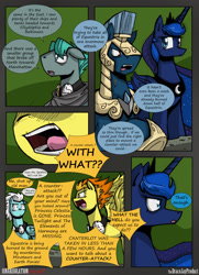 Size: 1950x2700 | Tagged: safe, artist:dracojayproduct, imported from derpibooru, fleetfoot, princess luna, spitfire, oc, oc:pierson, pony, comic:lunar isolation, comic