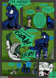 Size: 1950x2700 | Tagged: safe, artist:dracojayproduct, imported from derpibooru, princess luna, oc, oc:pierson, oc:willow, pony, comic:lunar isolation, comic