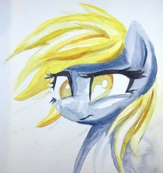 Size: 1024x1083 | Tagged: safe, artist:dynamiclines, imported from derpibooru, derpy hooves, pegasus, pony, female, mare, solo, traditional art