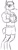 Size: 258x700 | Tagged: safe, artist:tempusfidgets, imported from derpibooru, big macintosh, anthro, unguligrade anthro, boxing, boxing gloves, clothes, cosplay, little mac (punch out), little mac (punch-out!!), male, middle mac, monochrome, namesake, pun, shorts, solo, super smash bros. 4