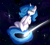 Size: 1500x1350 | Tagged: safe, artist:li-monster, imported from derpibooru, oc, oc only, oc:somasis, pony, unicorn, commission, floating, horn, shooting star, solo, space, unicorn oc, zero gravity