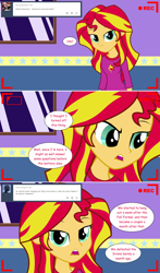 Size: 1280x2171 | Tagged: safe, artist:hakunohamikage, imported from derpibooru, sunset shimmer, equestria girls, clothes, comic, pajamas, sunxiejournal, tumblr