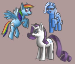 Size: 1750x1500 | Tagged: safe, artist:jay156, imported from derpibooru, rainbow dash, rarity, trixie, pony, unicorn, female, mare, trio