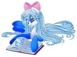 Size: 1146x843 | Tagged: safe, artist:blackfreya, imported from derpibooru, oc, oc only, pony, unicorn, book, simple background, solo, transparent background