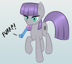 Size: 520x459 | Tagged: safe, artist:howlsinthedistance, imported from derpibooru, maud pie, pony, female, noisemaker, solo, wrong cutie mark