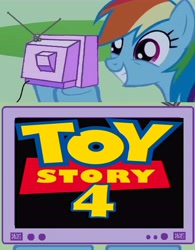 Size: 5408x6920 | Tagged: safe, imported from derpibooru, rainbow dash, absurd resolution, exploitable meme, meme, obligatory pony, toy story, toy story 4, tv meme