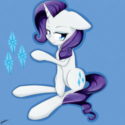 Size: 1000x1000 | Tagged: safe, artist:riouku, imported from derpibooru, part of a set, rarity, pony, female, mare, solo