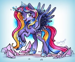 Size: 1665x1386 | Tagged: safe, artist:frostykat13, imported from derpibooru, princess sterling, alicorn, pony, female, princess, solo