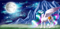 Size: 1560x765 | Tagged: safe, artist:zeepaarden, imported from derpibooru, princess celestia, pony, female, solo