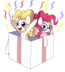 Size: 1000x1100 | Tagged: safe, artist:solar-slash, imported from derpibooru, pinkie pie, surprise, ask pinkie pie solutions, ask, g1, simple background, transparent background, tumblr