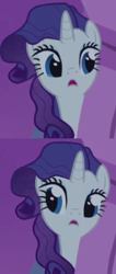 Size: 201x473 | Tagged: safe, imported from derpibooru, screencap, rarity, suited for success, female, long neck, messy mane, solo