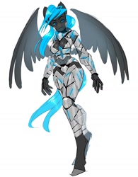 Size: 1280x1639 | Tagged: safe, artist:kilo, imported from derpibooru, oc, oc only, oc:fire juggler blue, anthro, armor, solo