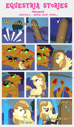 Size: 1800x3090 | Tagged: safe, artist:estories, imported from derpibooru, oc, oc only, oc:alice goldenfeather, hydra, pegasus, pony, comic:find yourself, comic, crying, door, multiple heads