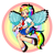 Size: 667x681 | Tagged: safe, artist:sea contact, imported from derpibooru, rainbow dash, human, belly button, clothes, eared humanization, female, humanized, midriff, pixiv, school uniform, skirt, solo, tailed humanization, winged humanization