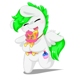 Size: 1024x1079 | Tagged: safe, artist:dsp2003, imported from derpibooru, oc, oc only, oc:lust mint, pegasus, pony, blushing, chibi, cutie mark, happy, male, open mouth, simple background, style emulation, toy, transparent background