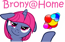 Size: 221x145 | Tagged: source needed, useless source url, safe, imported from derpibooru, oc, oc only, oc:lysine, brony@home, logo, mascot
