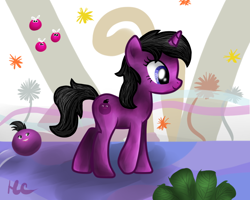 Size: 742x595 | Tagged: safe, artist:hollyclaw-cat, imported from derpibooru, locoroco, ponified, viole