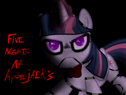 Size: 1024x768 | Tagged: safe, imported from derpibooru, twilight sparkle, alicorn, pony, robot, robot pony, five nights at aj's, animatronic, creepy, female, five nights at freddy's, mare, solo, twibon, twilight sparkle (alicorn)