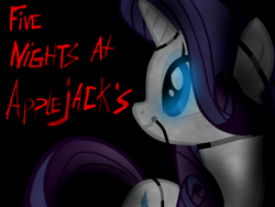 Size: 2048x1536 | Tagged: safe, imported from derpibooru, rarity, pony, robot, robot pony, five nights at aj's, animatronic, female, solo, wallpaper