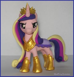 Size: 2548x2628 | Tagged: safe, artist:madponyscientist, imported from derpibooru, princess cadance, armor, commission, irl, photo, sculpture, solo