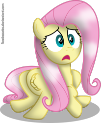 Size: 2053x2489 | Tagged: safe, artist:facelesssoles, imported from derpibooru, fluttershy, female, high res, scared, solo