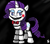 Size: 800x700 | Tagged: safe, imported from derpibooru, rarity, pony, robot, robot pony, five nights at aj's, animatronic, blushing, female, five nights at freddy's, raribonnie, solo, toy rarity